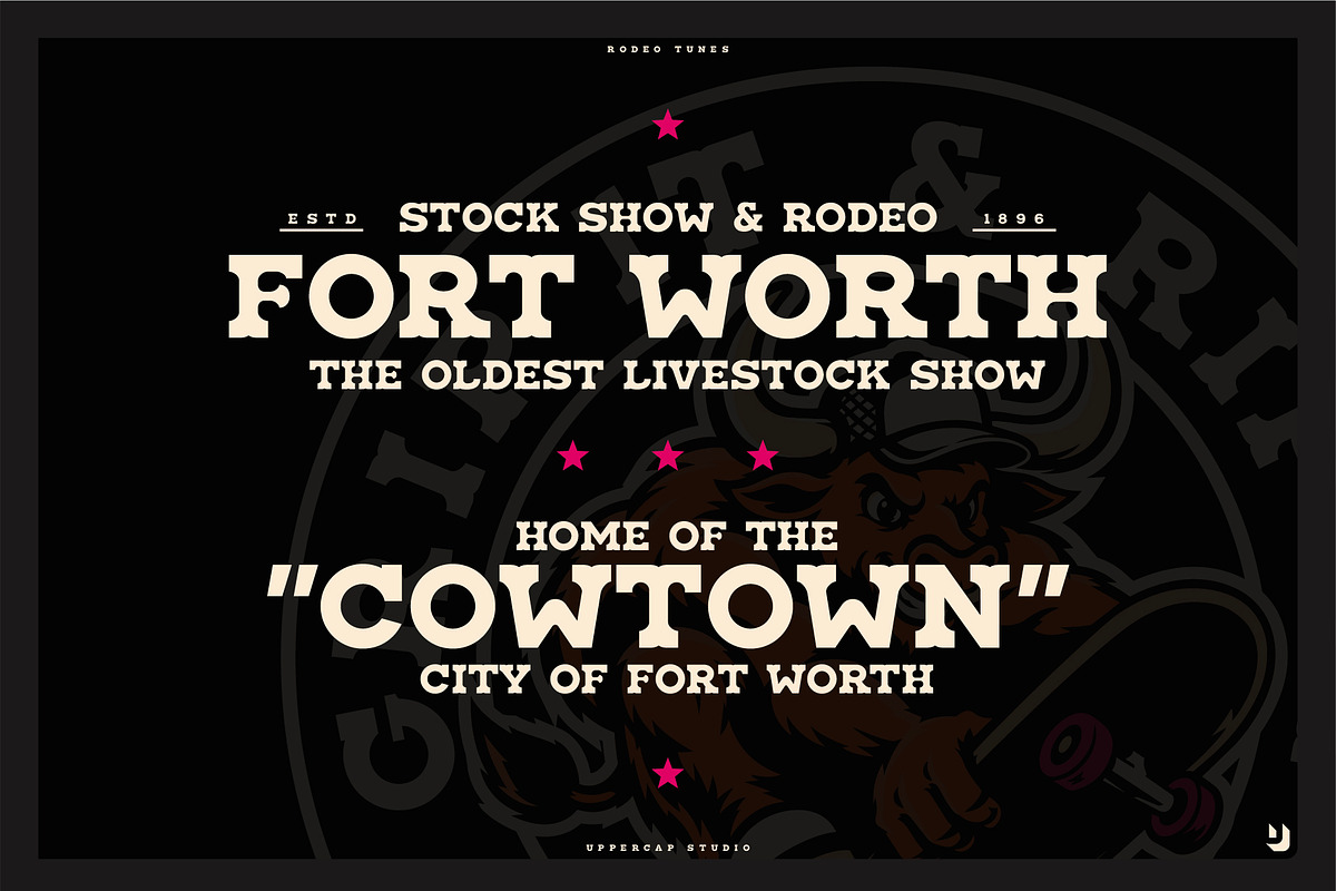Rodeo Tunes - Western Slab Serif, a Slab Serif Font by UppercapType (Photo 17 of 21)