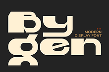 Bygen – Modern Display Font