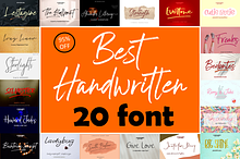 Best Handwritten Bundle 20 Fonts