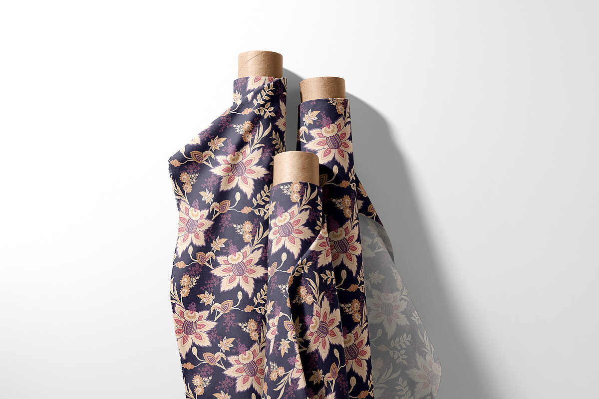 Paisley & Jacobean Floral Pattern, a Pattern Graphic by StudioGlouna (Photo 4 of 10)