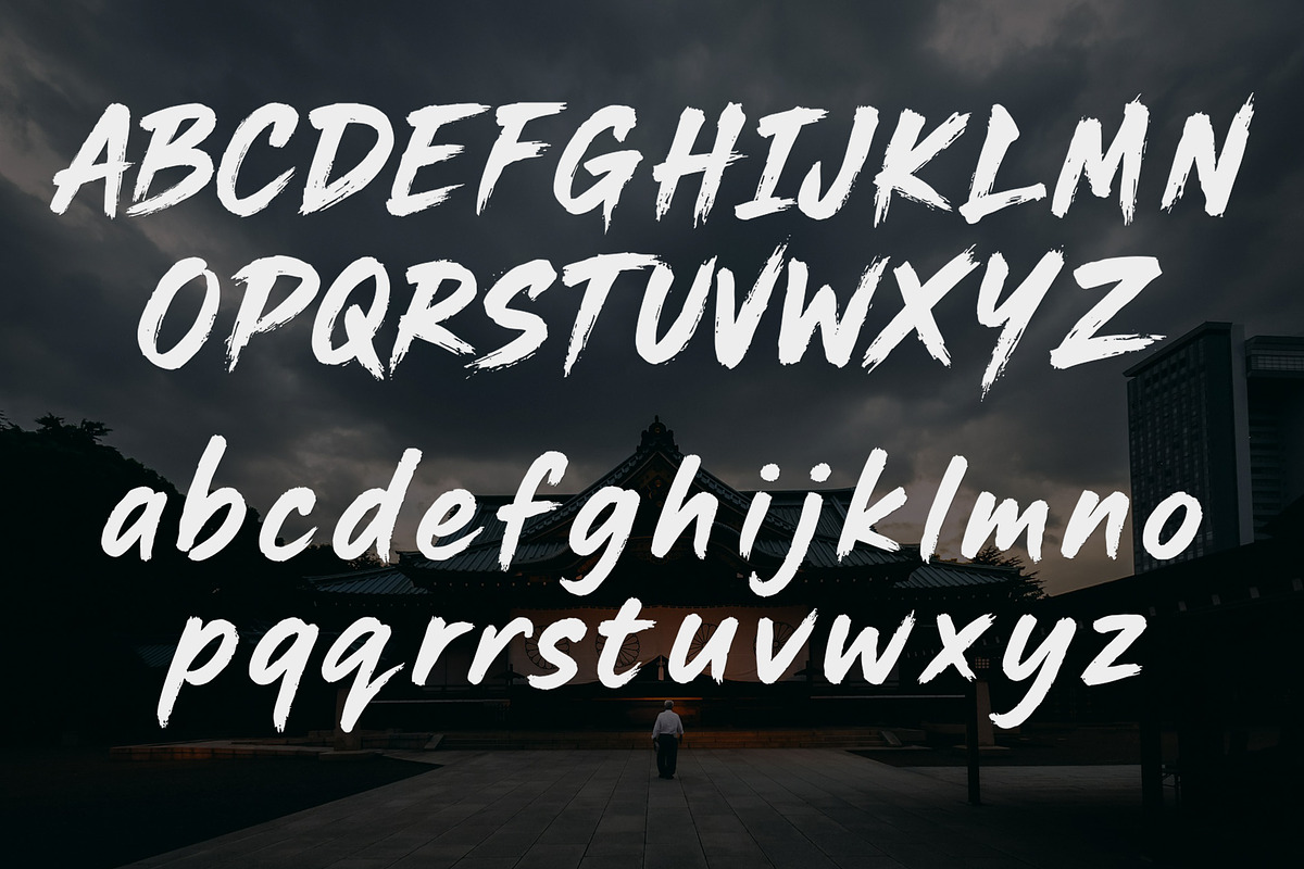 Shinzoku Japanese Brush Font, a Script Font by Art StoreID (Photo 11 of 14)