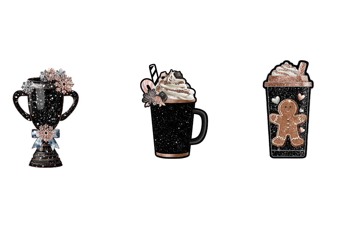 christmas stanly cup clipart, an Illustration by CreationArt (Photo 6 of 6)