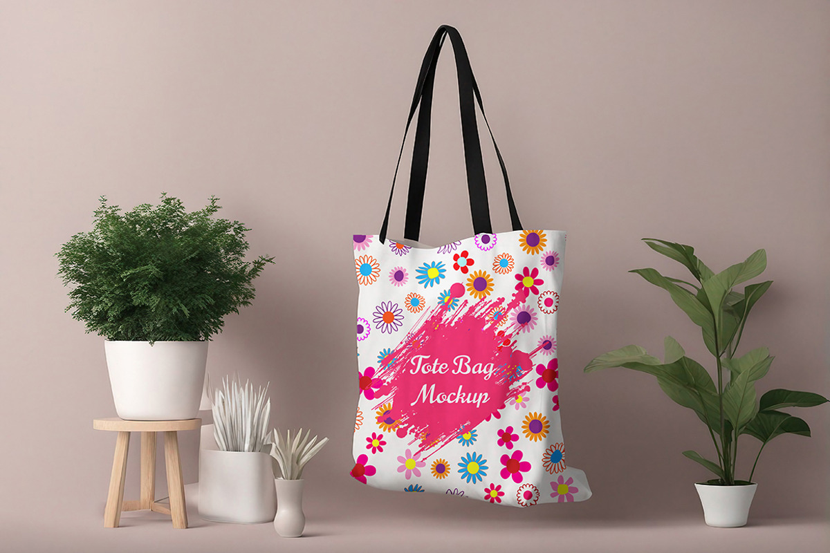 Tote Bag Mockup, a Merchandise Mockup by 3djagan (Photo 5 of 7)