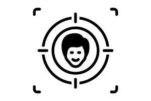 Targeted goal solid icon, a Solid Icon by Creative priyanka