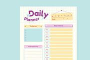 Cute Daily Weekly Planner, a Stationery Template by Neermana (Thumbnail 4 of 4)