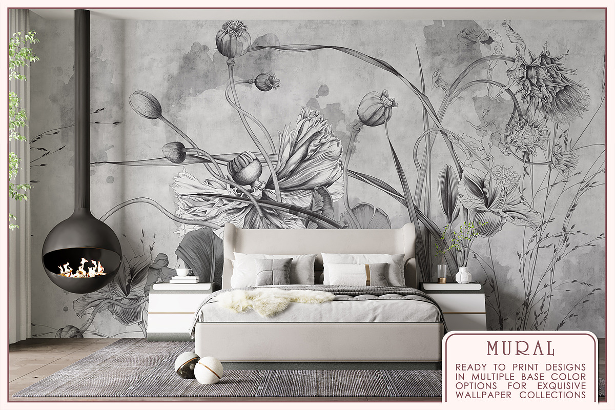 Fresco collection Flower symphony, a Wallpaper Graphic by Natalia0307 (Photo 4 of 14)