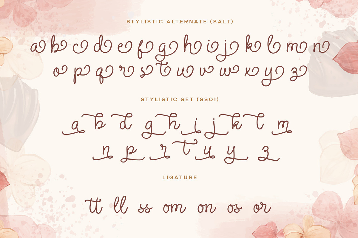 Ragista Sweet | cute monoline font, a Handwritten Font by Siwox Studios (Photo 7 of 7)