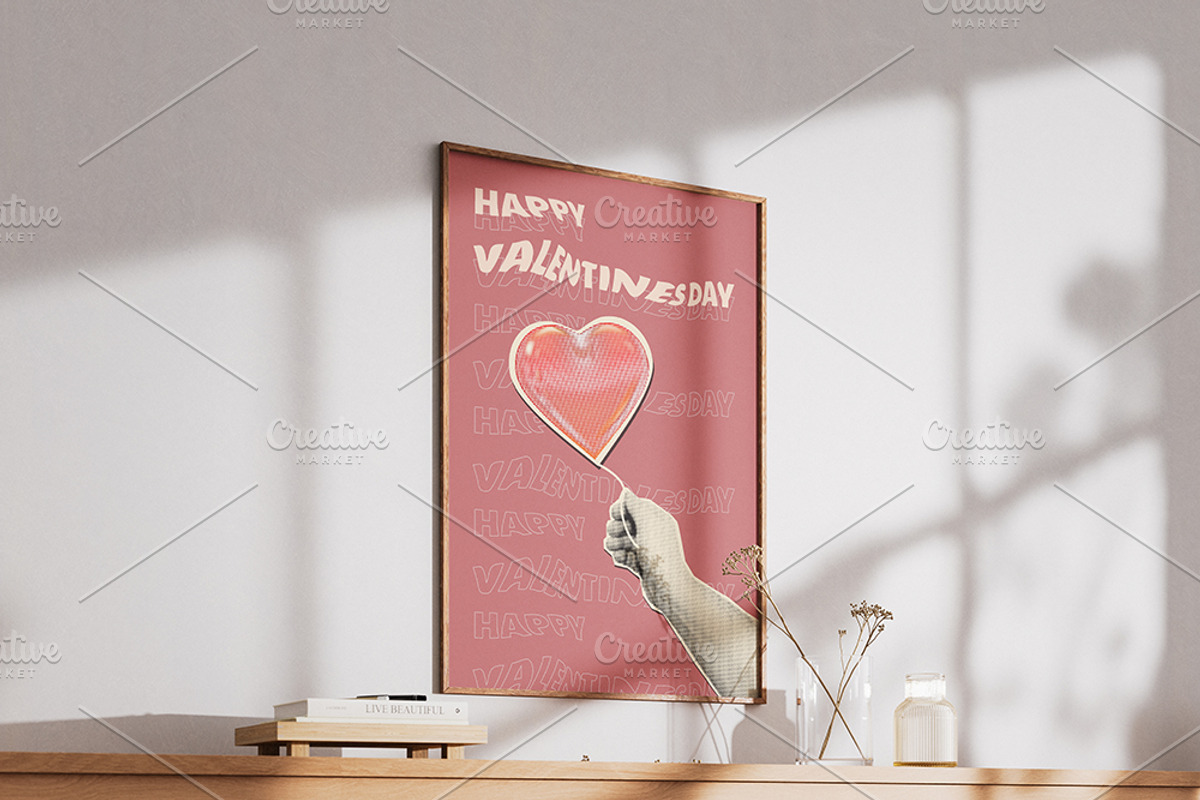 Happy Valentines Day collage poster, a Person Illustration by Vector_Up (Photo 5 of 7)