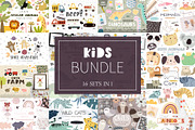 Kids Bundle, a Background Graphic by AnnieArt (Thumbnail 1 of 17)