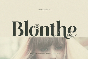 Blonthe Modern Serif Typeface