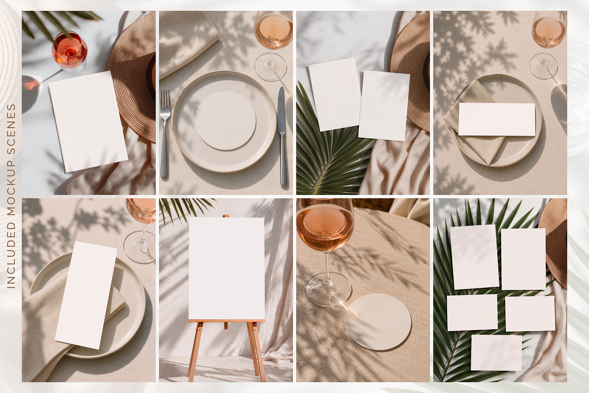 Mediterranean Stationery Mockup Set, an Advertising Mockup by Serenefeeling (Photo 3 of 13)