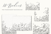 Pencil Sketch Flowers Clipart, an Illustration by BlumenSoul (Thumbnail 4 of 11)