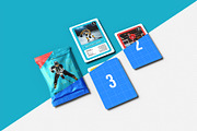 Trading Cards Mockup v.4 - 12 views, a Merchandise Mockup by Illusiongraphic (Thumbnail 15 of 25)