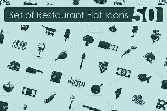 Set Of Restaurant Icons