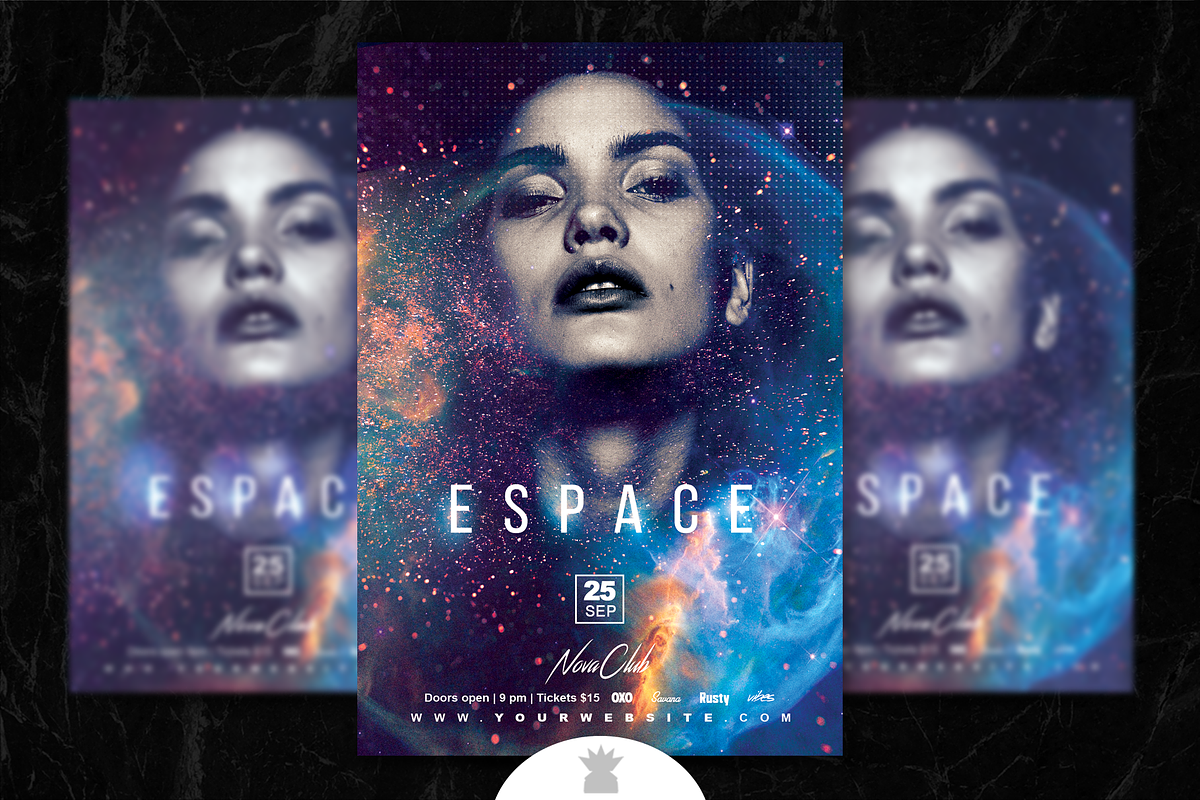 ESPACE Flyer Template, a Flyer Template by OVNI-TEMPLATES (Photo 1 of 4)