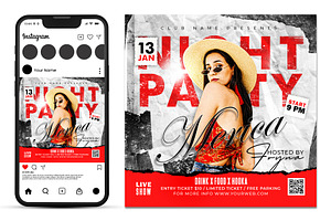 Music dj flyer template
