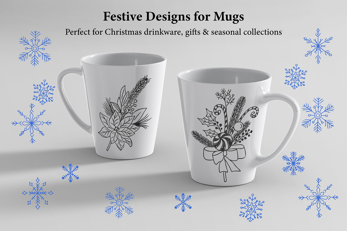 Merry Christmas HandDrawn Collection, a Decorative Illustration by Decor Lines (Photo 9 of 12)