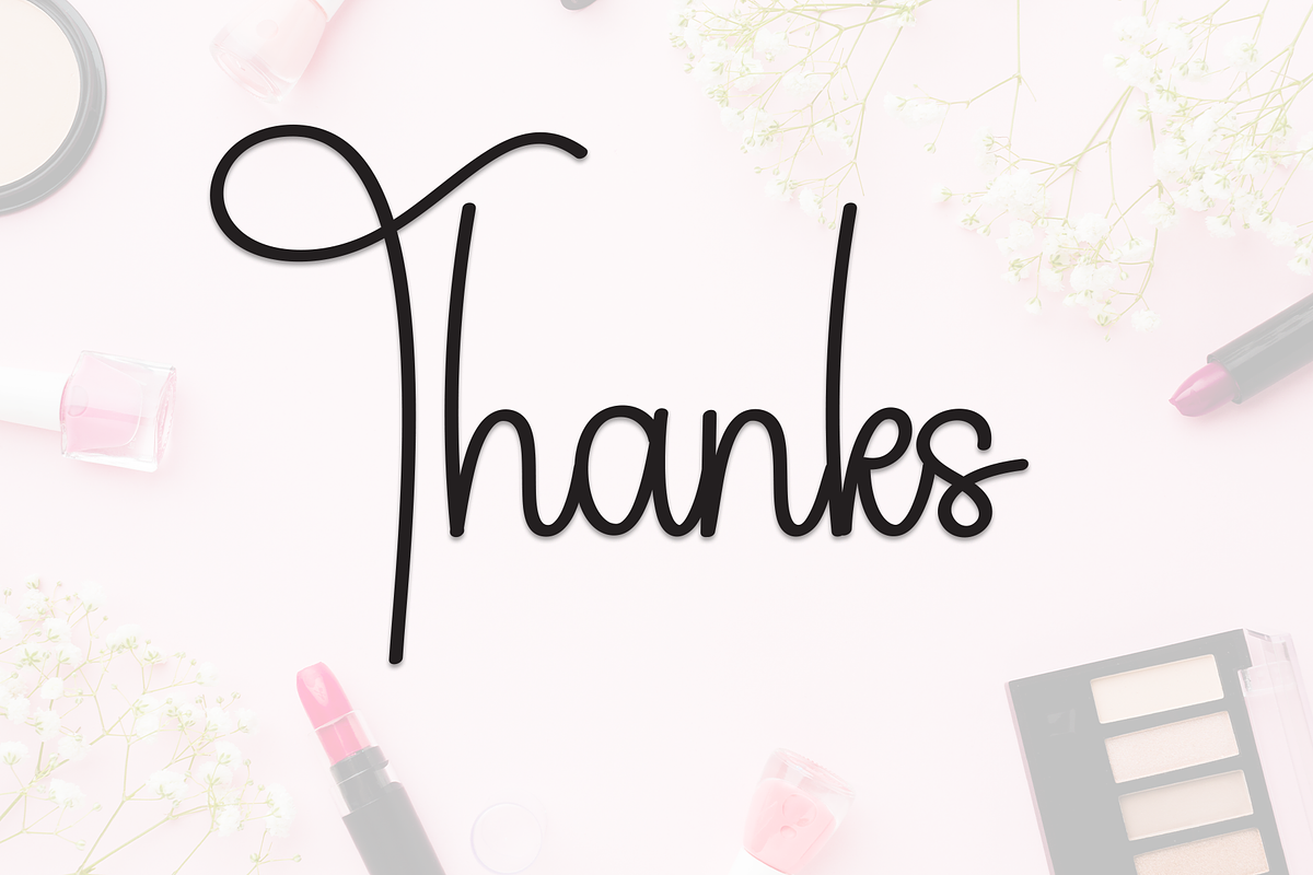 Beauty | Script Font, a Handwritten Font by Scratchones (Photo 9 of 9)