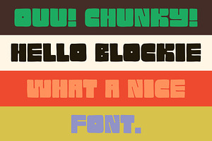 Blockie - Hand-lettered Display Font