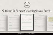 Nutrition & Fitness Coaching Forms, a Marketing Template by HelloKarla (Thumbnail 1 of 5)