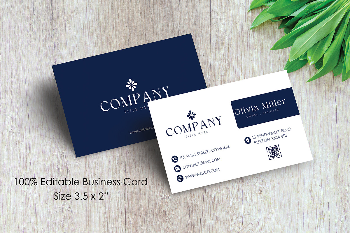 Modern Business Card, a Business Card Template by FakhiiDesigns (Photo 4 of 5)