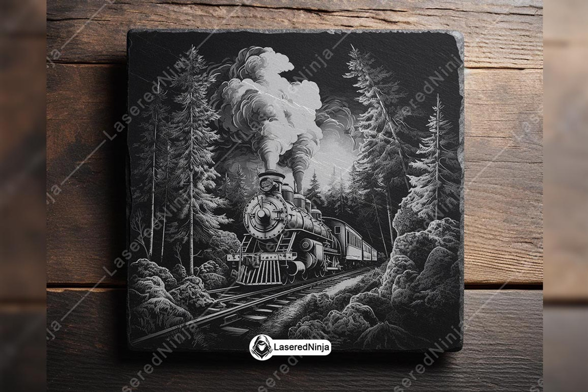 Steam Engine Train Jungle Railway, a Background Graphic by LaseredNinja (Photo 5 of 7)