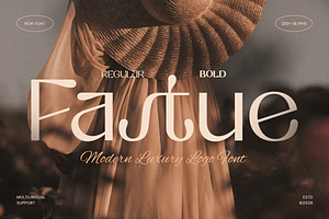 Fastue - Modern Luxury Logo Font