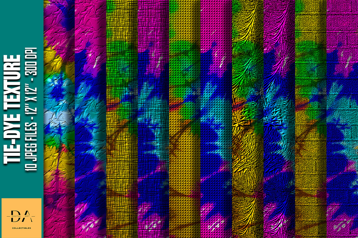 Tie-Dye Texture Digital Papers #82, a Texture Graphic by Digital Art Collectibles (Photo 1 of 5)