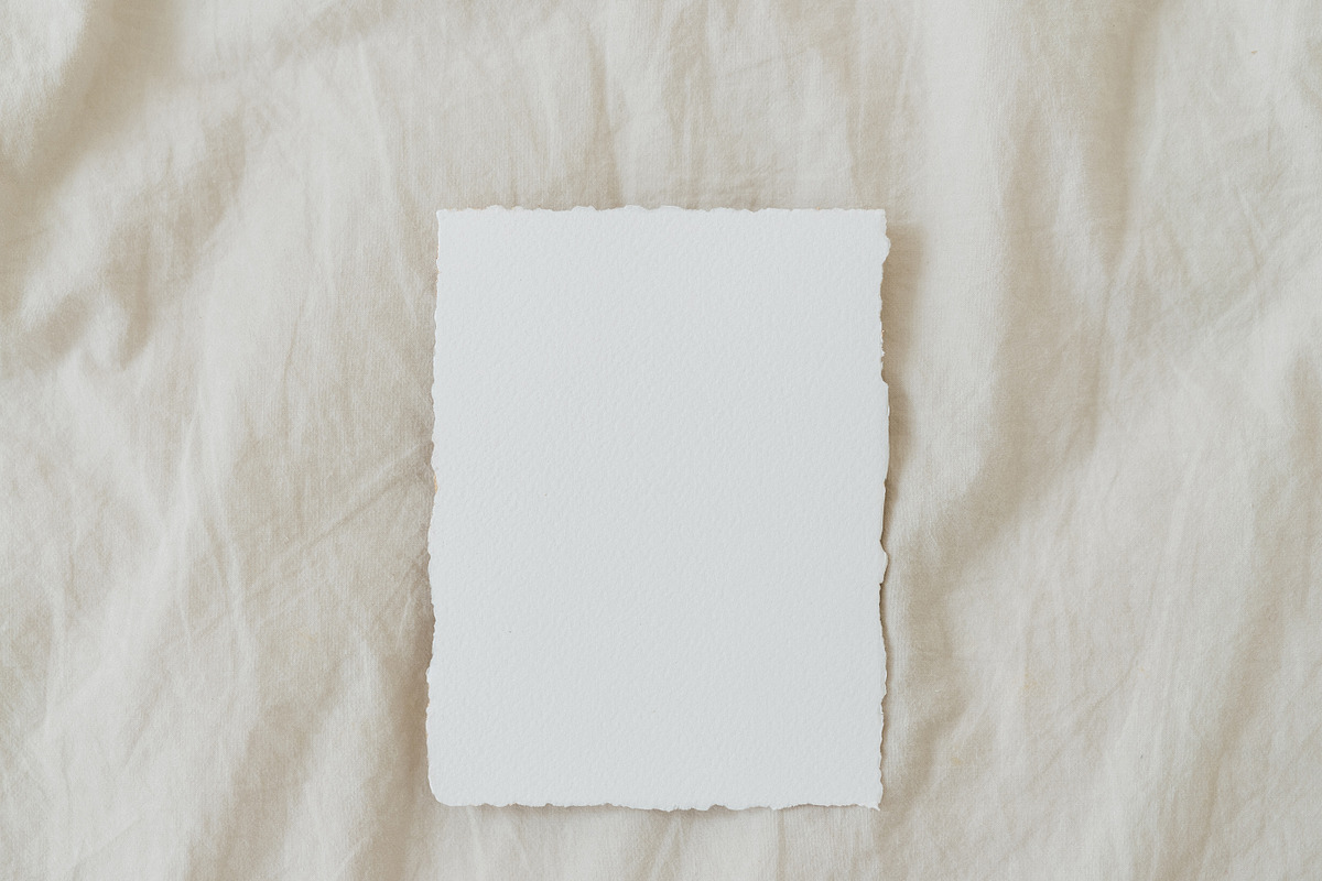 Card Mockup Handmade Paper, a Product Mockup by sparklemockup