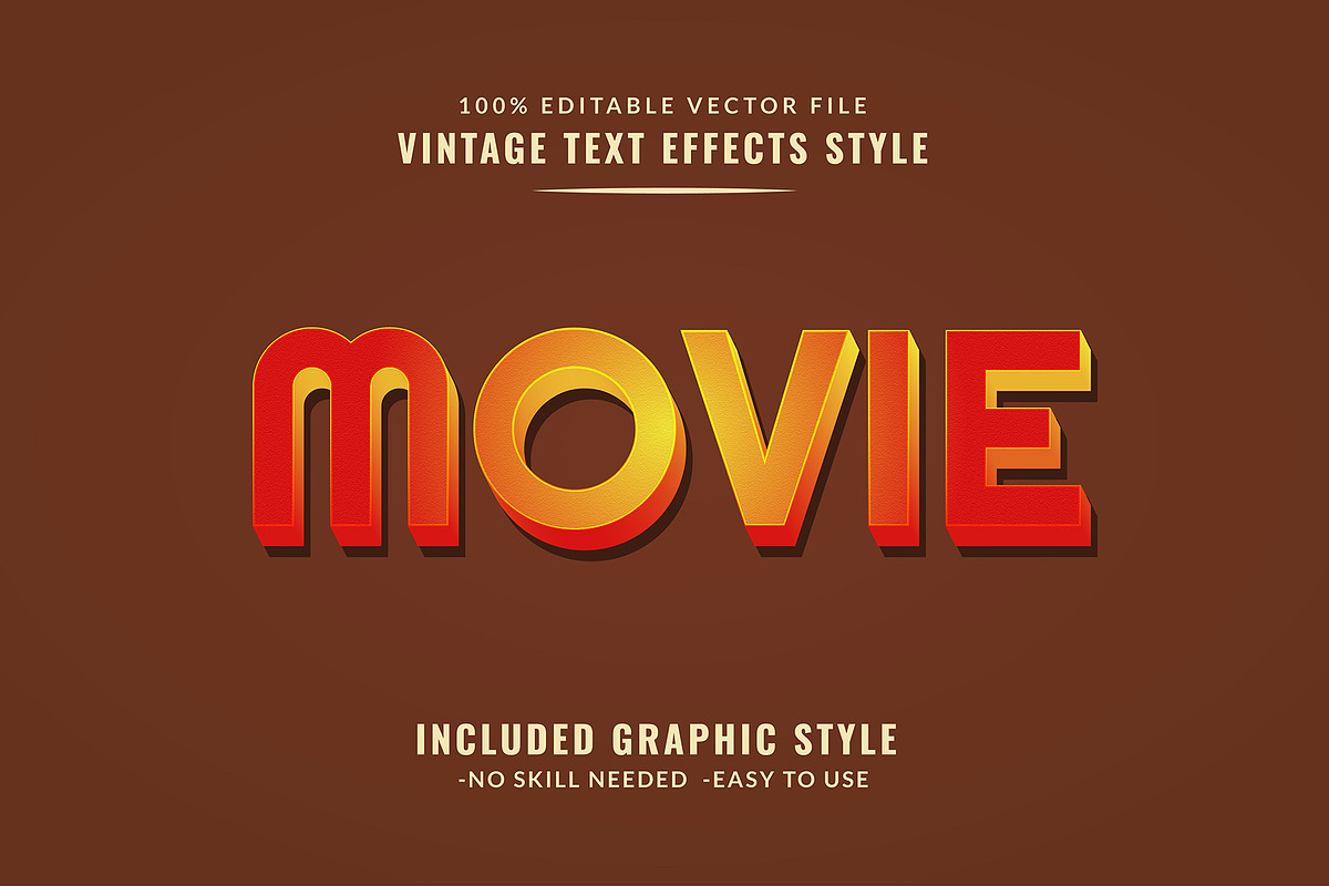 Retro Editable Text Effect, an Action Add-On by Photoshop Action (Photo 6 of 10)