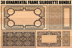Ornamental Frame SVG Bundle, an Illustration by jahid234