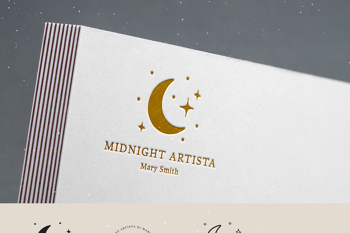 24 Celestial Logo Templates Pack, a Branding & Logo Template by amber&ink (Photo 7 of 14)