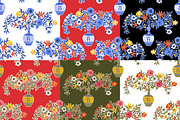 Floral & Vases, a Pattern Graphic by Anastasia (Thumbnail 5 of 11)