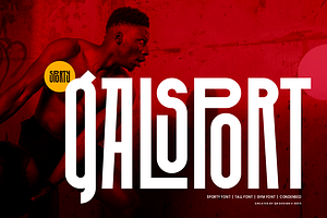 Galsport - Sporty Font, a Sans Serif Font by QR Design Studio