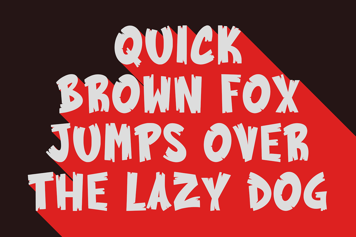 Toolap Scary Display Font, a Handwritten Font by Maulana Creative (Photo 2 of 7)