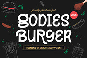 Godies Burger || Modern Display Type, a Sans Serif Font by Ermedia Studio (Thumbnail 1 of 10)