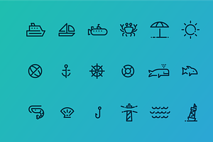 18 Ocean Icons