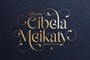 Glittery - Lavish Luxury Font, a Serif Font by Sensatype (Thumbnail 5 of 12)