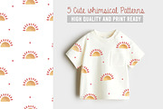 5 Cute Forest animal pattern, a Pattern Graphic by Waterystrokes (Thumbnail 2 of 6)