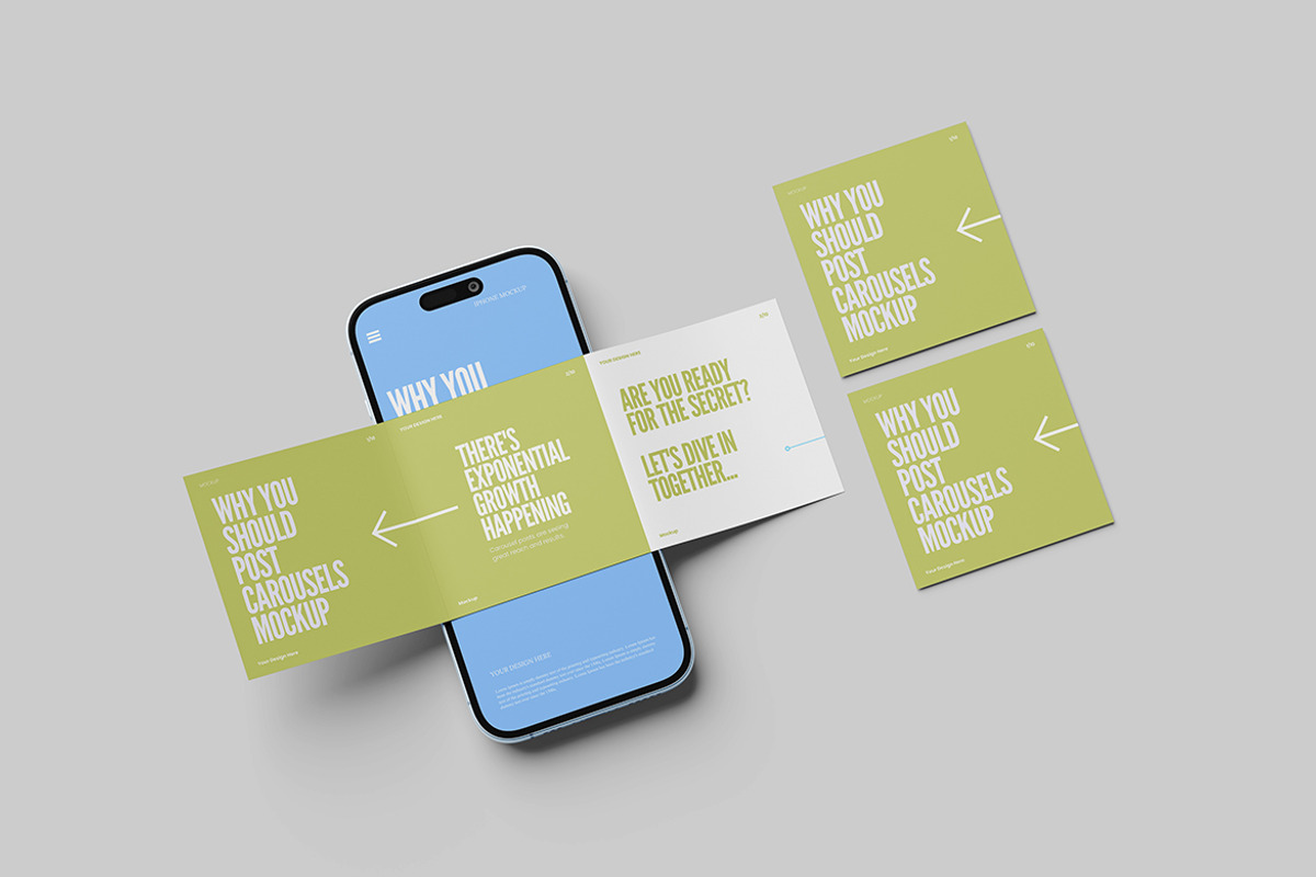 Carousel Mockup, an iPhone Mockup by Design Source_ (Photo 5 of 5)