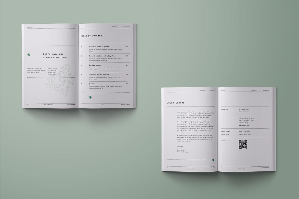 Business Project Proposal - Spaech, a Brochure Template by fakhroo (Photo 2 of 10)