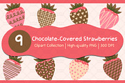 Chocolate Covered Strawberries Set, an Object Graphic by Drafts n Doodles (Thumbnail 1 of 3)