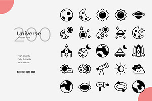 Universe Duotone Icons