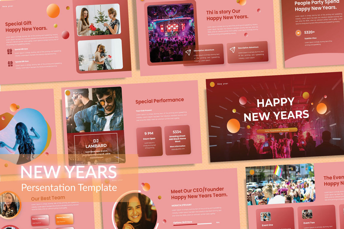 New Years_Keynote&GSL Template, a Presentation Template by yanindesign (Photo 1 of 5)