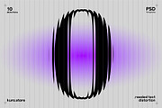 Reeded Text Distortion Effect, a Texture Graphic by kuro (Thumbnail 6 of 10)