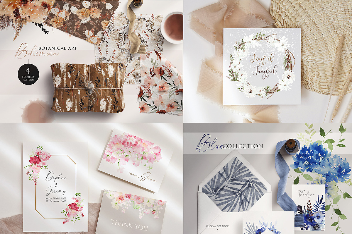 Watercolor Flower Bundle-50 in 1, an Illustration by Beigetime (Photo 3 of 10)