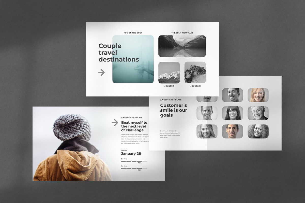 White Animated PowerPoint Template, a Presentation Template by Creathrive Design (Photo 6 of 11)