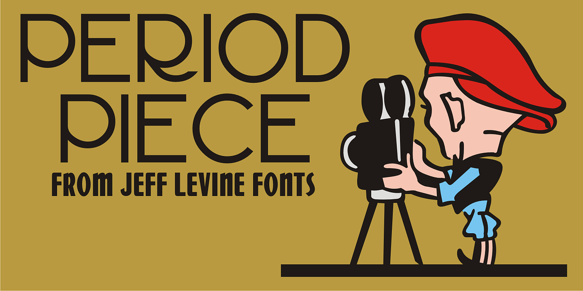 Period Piece JNL, a Sans Serif Font by Jeff Levine Fonts