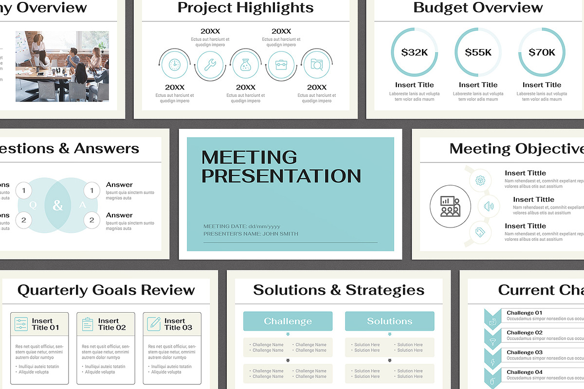 Meeting Presentation Template, a Presentation Template by E-Type (Photo 1 of 5)