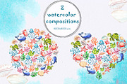 Little OCEAN creatures. Watercolor, an Object Graphic by Ana-Sakuta (Thumbnail 2 of 16)